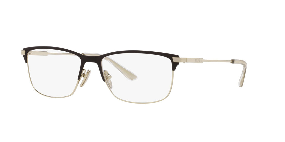 Translation missing: es.seo.product.type.gafas-graduadas prada pr 55zv 02q1o1 dorado rectangular masculino talla 55mm - Translation missing: es.seo.product.alt.imagen-secundaria