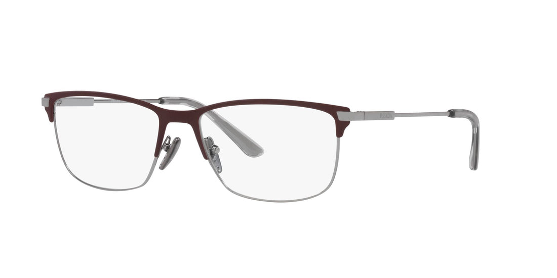Translation missing: es.seo.product.type.gafas-graduadas prada pr 55zv 12g1o1 plateado rectangular masculino talla 57mm - Translation missing: es.seo.product.alt.imagen-secundaria