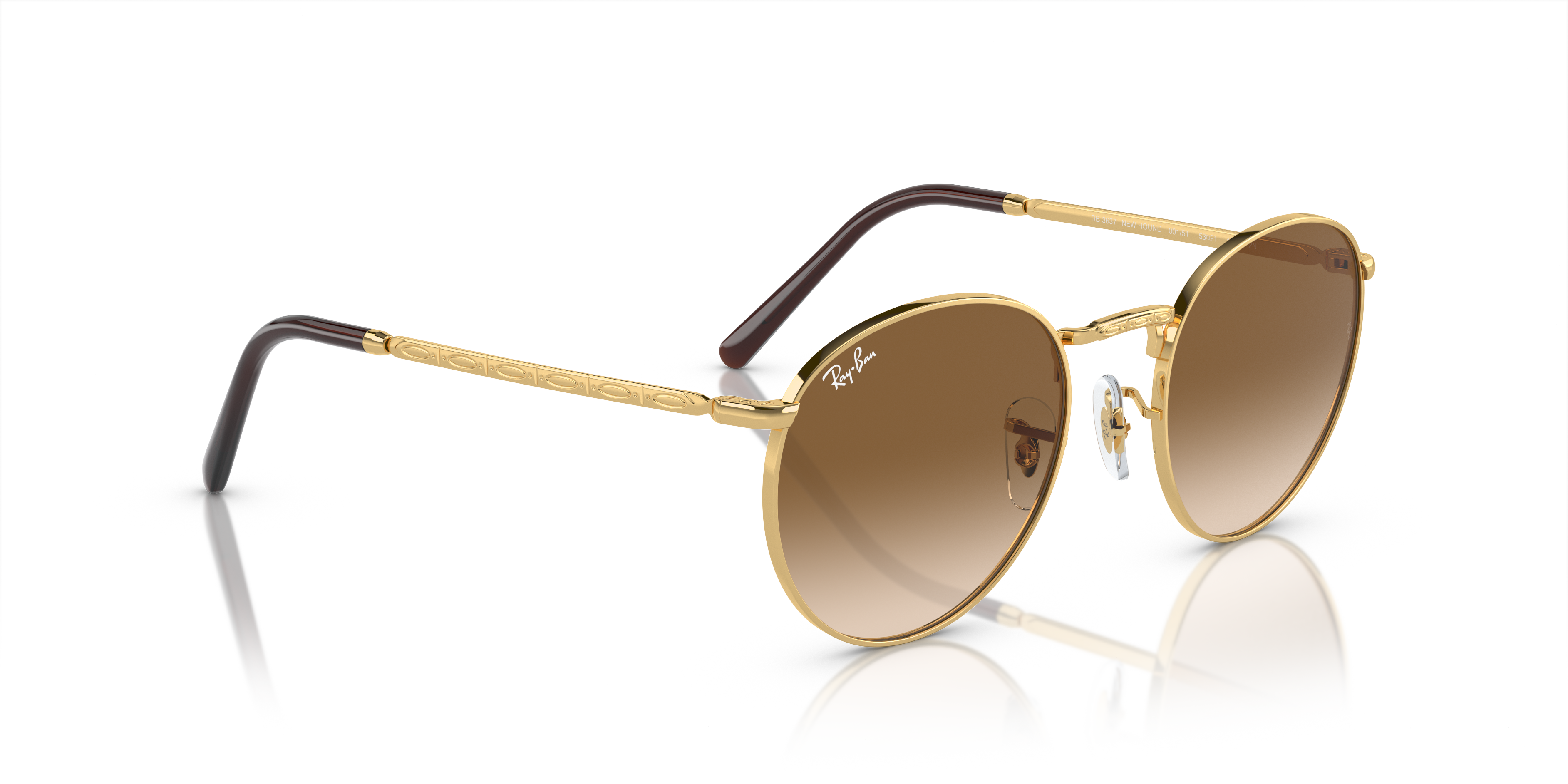 RAY-BAN RB3637 NEW ROUND 001/51 53