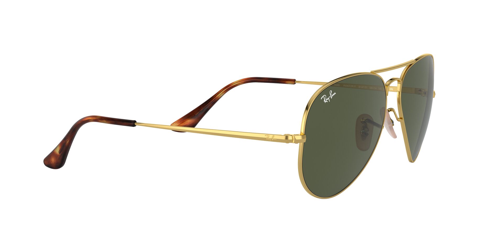 RAY-BAN RB3689 AVIATOR METAL II 914731 58