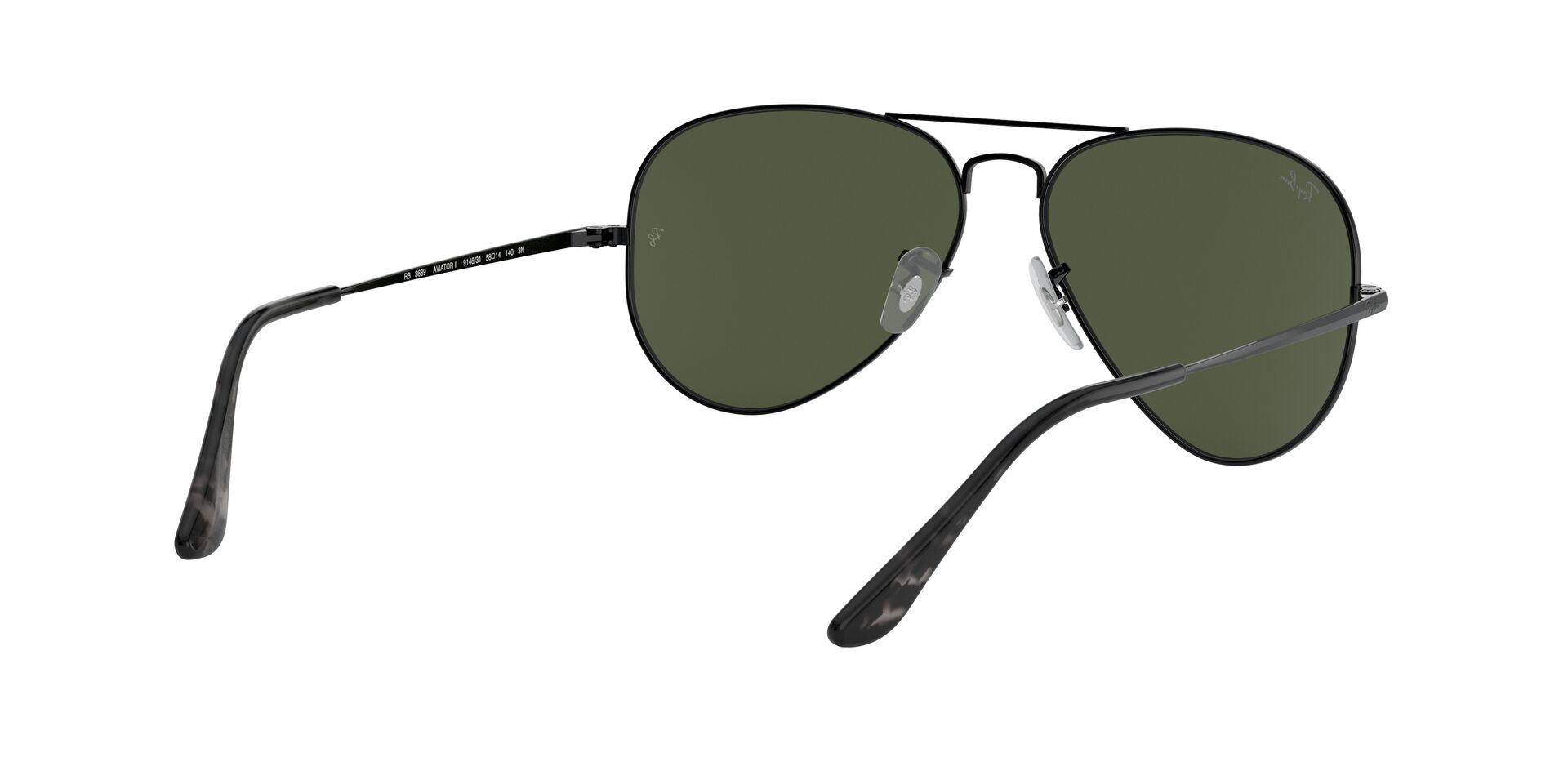 RAY-BAN RB3689 AVIATOR METAL II 914831 58