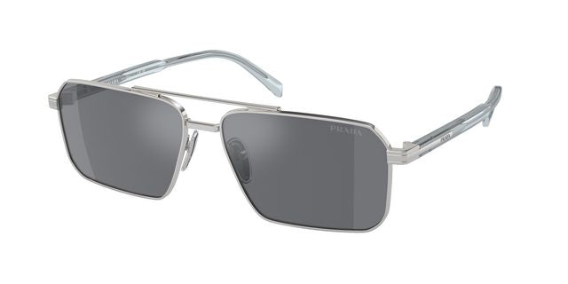 Translation missing: es.seo.product.type.gafas-de-sol prada pr a57s 1bc175 plateado rectangular masculino talla 58mm - Translation missing: es.seo.product.alt.imagen-principal