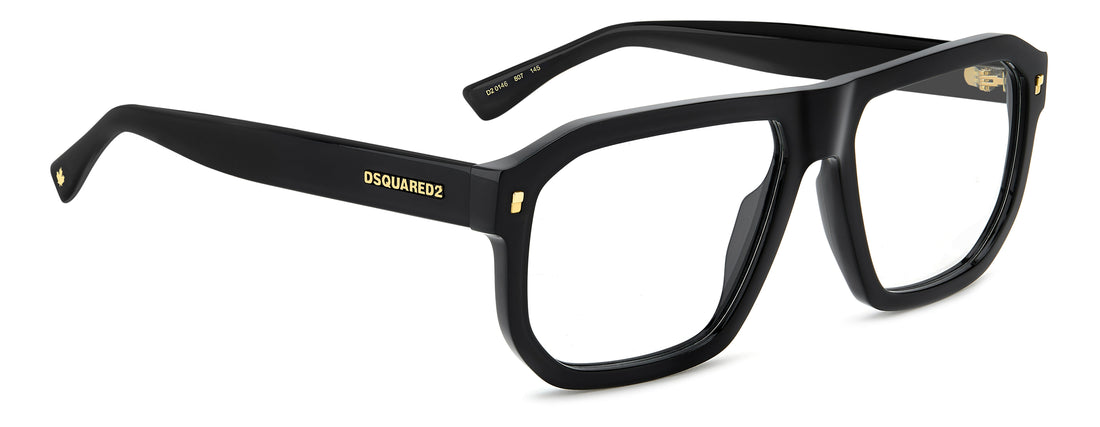 Translation missing: es.seo.product.type.gafas-graduadas dsquared2 d2 0146 807 negro rectangular flat top masculino talla 57mm - Translation missing: es.seo.product.alt.imagen-secundaria