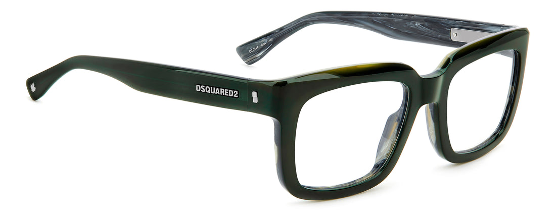 Translation missing: es.seo.product.type.gafas-graduadas dsquared2 d2 0144 6ak verde rectangular masculino talla 53mm - Translation missing: es.seo.product.alt.imagen-secundaria