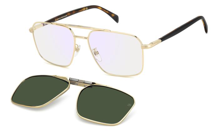 Translation missing: es.seo.product.type.gafas-graduadas david beckham db 1187/g/c j5g dorado rectangular masculino talla 57mm - Translation missing: es.seo.product.alt.imagen-principal