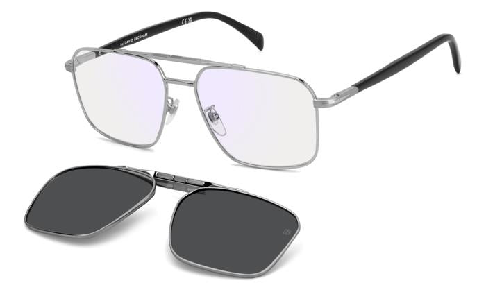 Translation missing: es.seo.product.type.gafas-graduadas david beckham db 1187/g/c kj1 plateado rectangular masculino talla 57mm - Translation missing: es.seo.product.alt.imagen-principal
