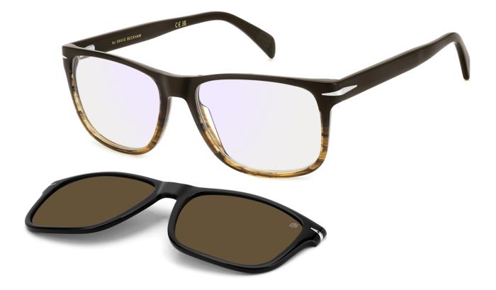 Translation missing: es.seo.product.type.gafas-graduadas david beckham db 1188/c 0my marron rectangular masculino talla 57mm - Translation missing: es.seo.product.alt.imagen-principal