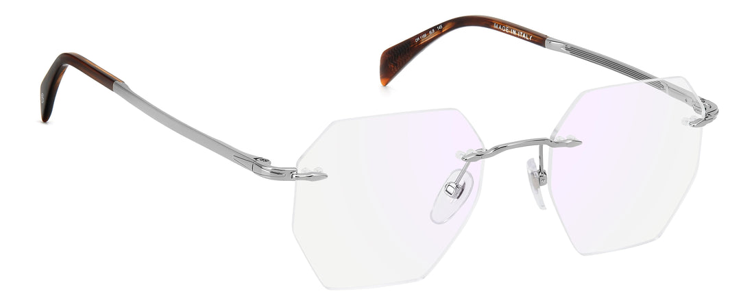 Translation missing: es.seo.product.type.gafas-graduadas david beckham db 1189 6lb plateado rectangular masculino talla 49mm - Translation missing: es.seo.product.alt.imagen-secundaria