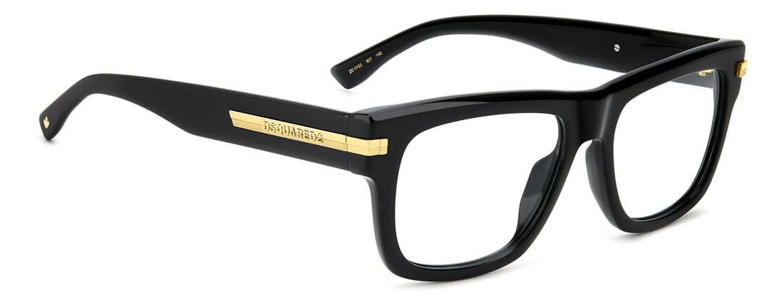 Translation missing: es.seo.product.type.gafas-graduadas dsquared2 d2 0163 807 negro rectangular masculino talla 54mm - Translation missing: es.seo.product.alt.imagen-secundaria