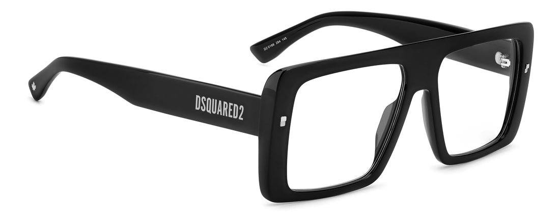 Translation missing: es.seo.product.type.gafas-graduadas dsquared2 d2 0166 284 negro rectangular masculino talla 56mm - Translation missing: es.seo.product.alt.imagen-secundaria
