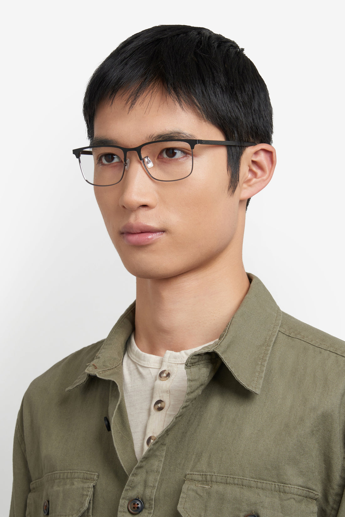 Translation missing: es.seo.product.type.gafas-graduadas hugo boss boss 1802/f rzz negro rectangular masculino talla 55mm - Translation missing: es.seo.product.alt.imagen-secundaria