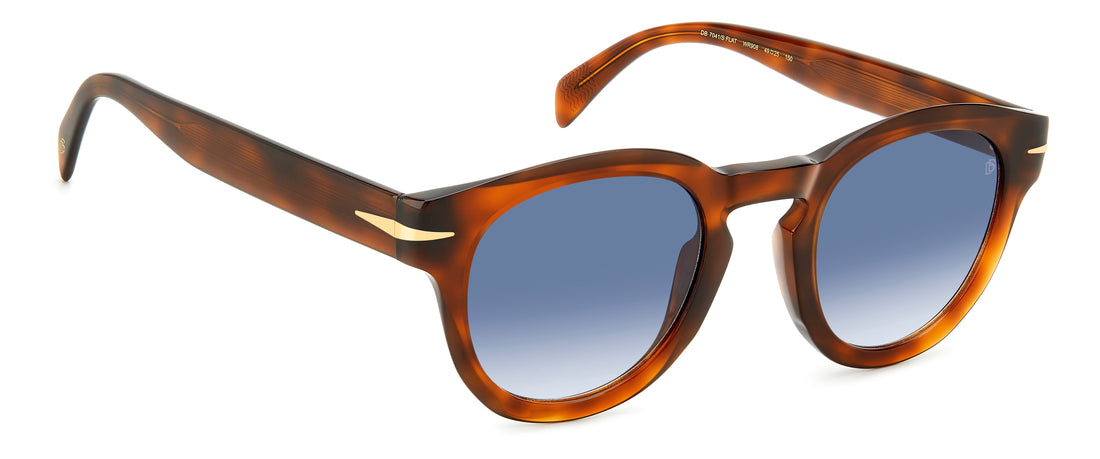 Translation missing: es.seo.product.type.gafas-de-sol david beckham db 7041/s flat wr9 08 havana round masculino talla 49mm - Translation missing: es.seo.product.alt.imagen-secundaria