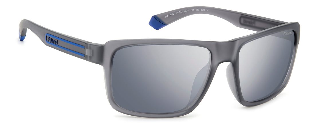 Translation missing: es.seo.product.type.gafas-de-sol polaroid pld 2158/s riw ex gris masculino talla 58mm - Translation missing: es.seo.product.alt.imagen-secundaria