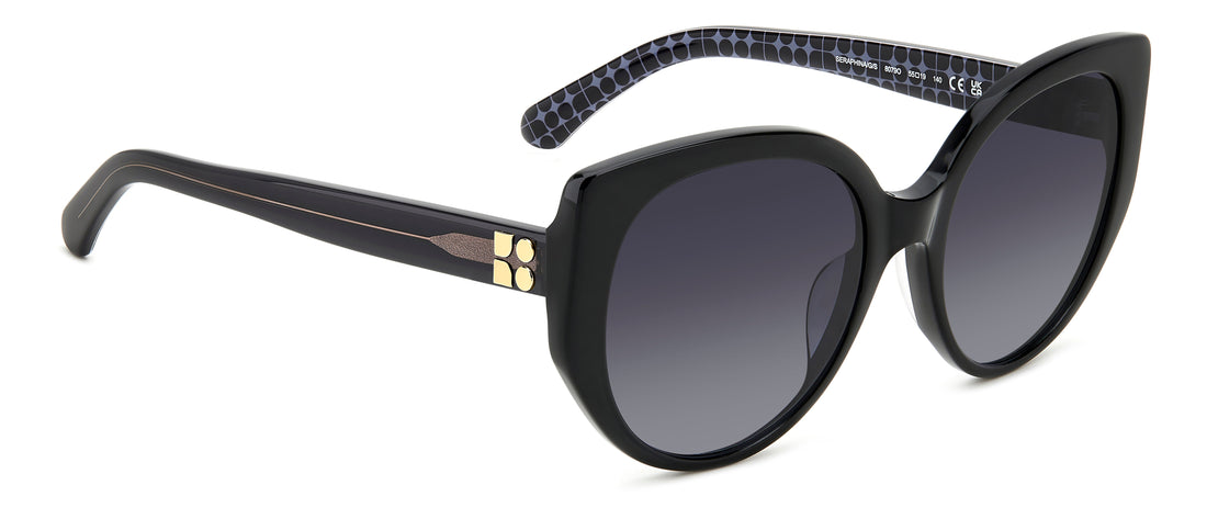 Translation missing: es.seo.product.type.gafas-de-sol kate spade seraphina/g/s 807 9o negro femenino talla 55mm - Translation missing: es.seo.product.alt.imagen-secundaria