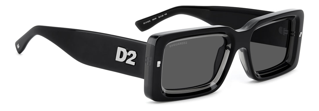 Translation missing: es.seo.product.type.gafas-de-sol dsquared2 d2 0142/s 08a ir negro rectangular masculino talla 52mm - Translation missing: es.seo.product.alt.imagen-secundaria