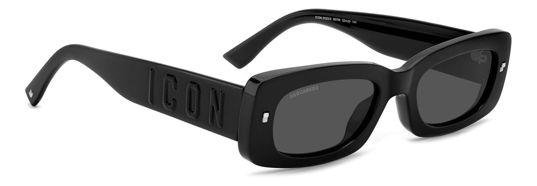 Translation missing: es.seo.product.type.gafas-de-sol dsquared2 icon 0020/s 807 ir negro rectangular unisex talla 52mm - Translation missing: es.seo.product.alt.imagen-secundaria