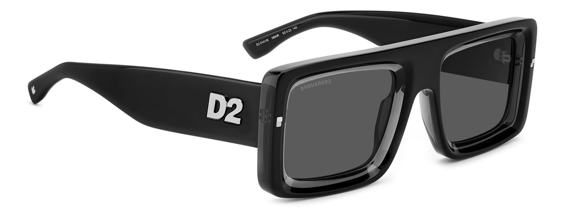 Translation missing: es.seo.product.type.gafas-de-sol dsquared2 d2 0141/s 08a ir negro rectangular flat top masculino talla 53mm - Translation missing: es.seo.product.alt.imagen-secundaria
