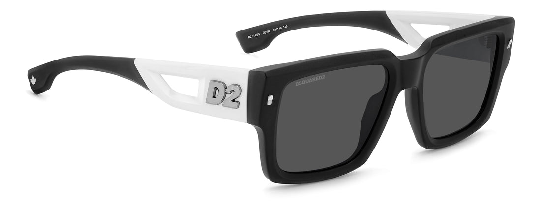 Translation missing: es.seo.product.type.gafas-de-sol dsquared2 d2 0143/s 003 ir negro rectangular masculino talla 53mm - Translation missing: es.seo.product.alt.imagen-secundaria