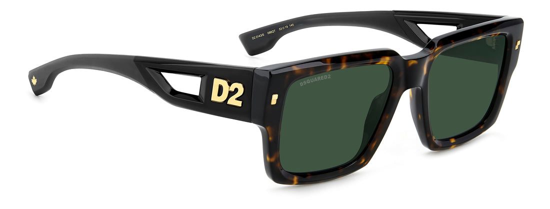 Translation missing: es.seo.product.type.gafas-de-sol dsquared2 d2 0143/s 086 qt havana rectangular masculino talla 53mm - Translation missing: es.seo.product.alt.imagen-secundaria