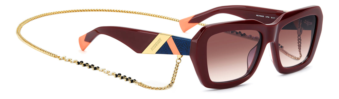 Translation missing: es.seo.product.type.gafas-de-sol missoni mis 0193/g/s lhf 3x burdeos rectangular femenino talla 55mm - Translation missing: es.seo.product.alt.imagen-secundaria