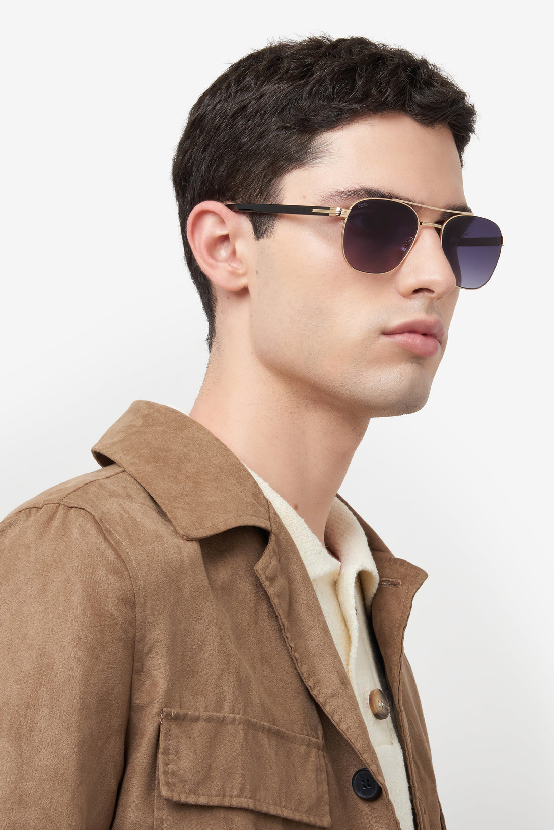 Translation missing: es.seo.product.type.gafas-de-sol hugo boss boss 1723/s rhl 9o dorado rectangular masculino talla 56mm - Translation missing: es.seo.product.alt.imagen-secundaria