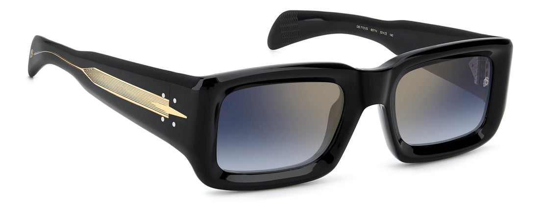 Translation missing: es.seo.product.type.gafas-de-sol david beckham db 7131/s 807 1v negro rectangular masculino talla 52mm - Translation missing: es.seo.product.alt.imagen-secundaria