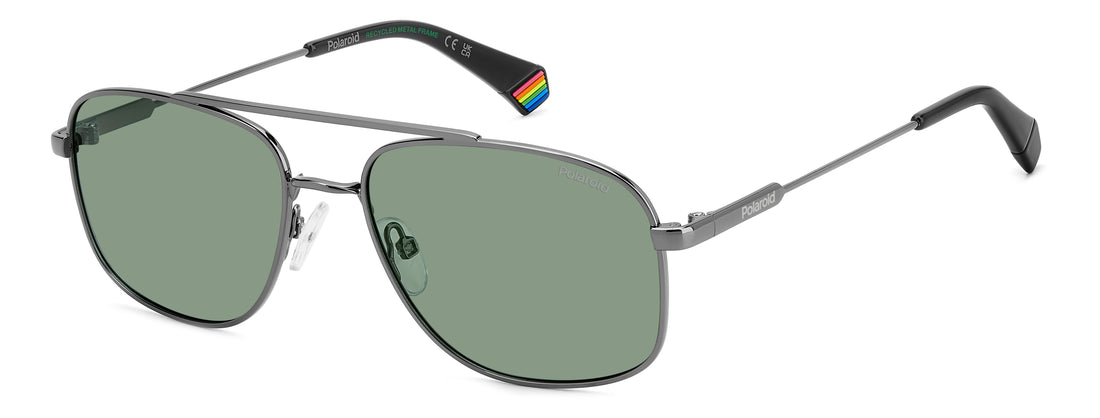 Translation missing: es.seo.product.type.gafas-de-sol polaroid pld 6235/s/x asr uc verde rectangular masculino talla 56mm - Translation missing: es.seo.product.alt.imagen-principal