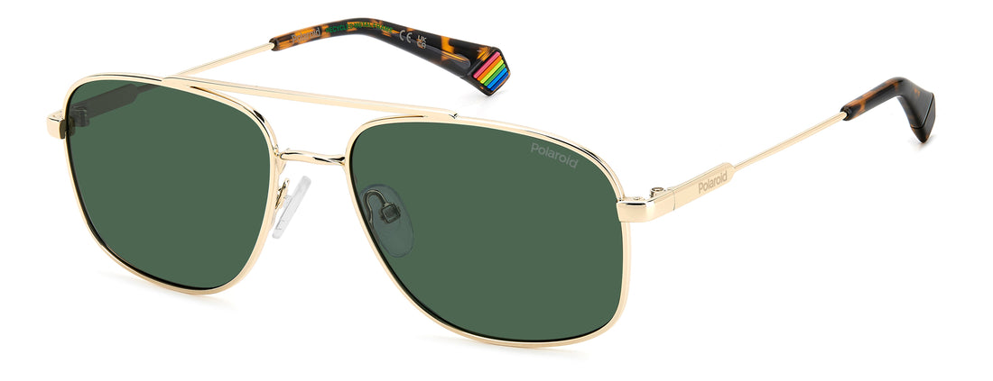 Translation missing: es.seo.product.type.gafas-de-sol polaroid pld 6235/s/x pef uc dorado rectangular masculino talla 56mm - Translation missing: es.seo.product.alt.imagen-principal