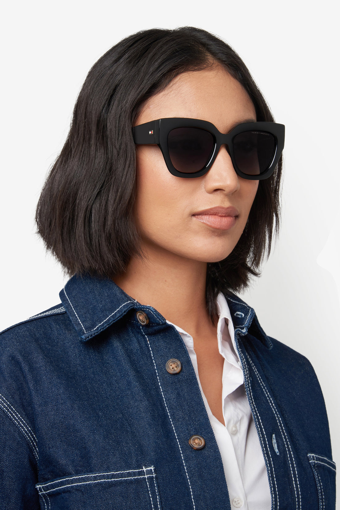 Translation missing: es.seo.product.type.gafas-de-sol tommy hilfiger th 2223/s 807 9o negro square femenino talla 53mm - Translation missing: es.seo.product.alt.imagen-secundaria