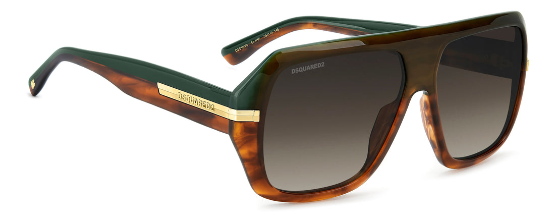 Translation missing: es.seo.product.type.gafas-de-sol dsquared2 d2 0160/s ex4 ha marron rectangular masculino talla 59mm - Translation missing: es.seo.product.alt.imagen-secundaria