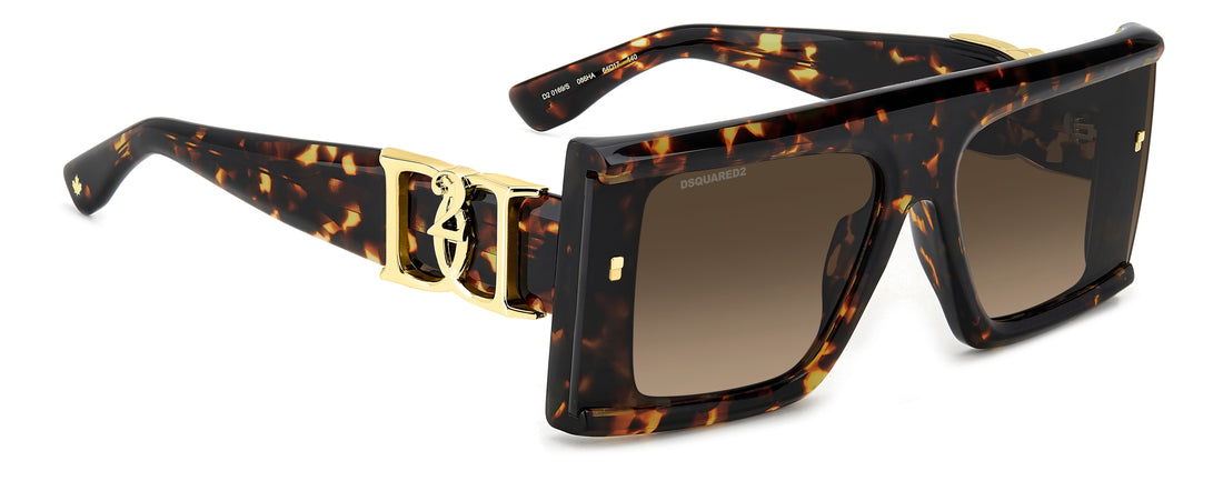 Translation missing: es.seo.product.type.gafas-de-sol dsquared2 d2 0169/s 086 ha havana rectangular femenino talla 64mm - Translation missing: es.seo.product.alt.imagen-secundaria
