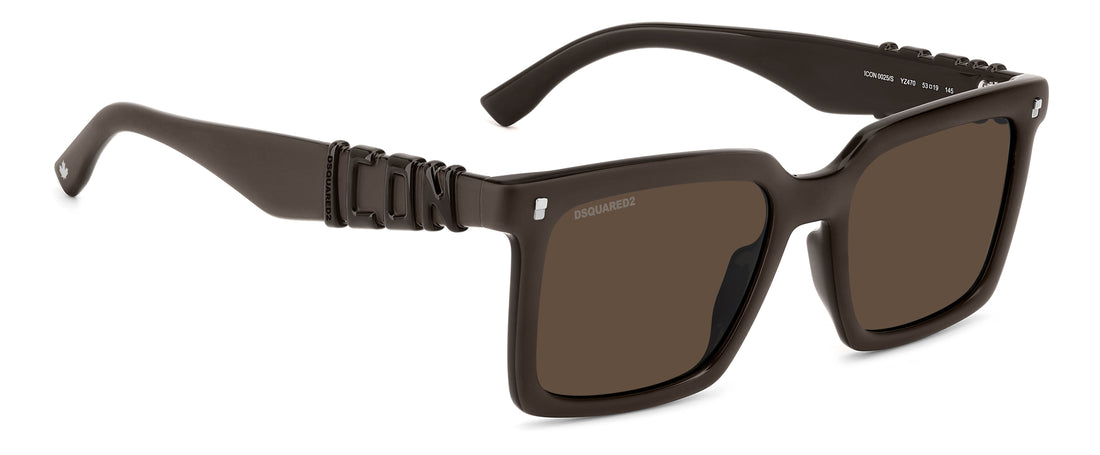 Translation missing: es.seo.product.type.gafas-de-sol dsquared2 icon 0025/s yz4 70 marron rectangular masculino talla 53mm - Translation missing: es.seo.product.alt.imagen-secundaria