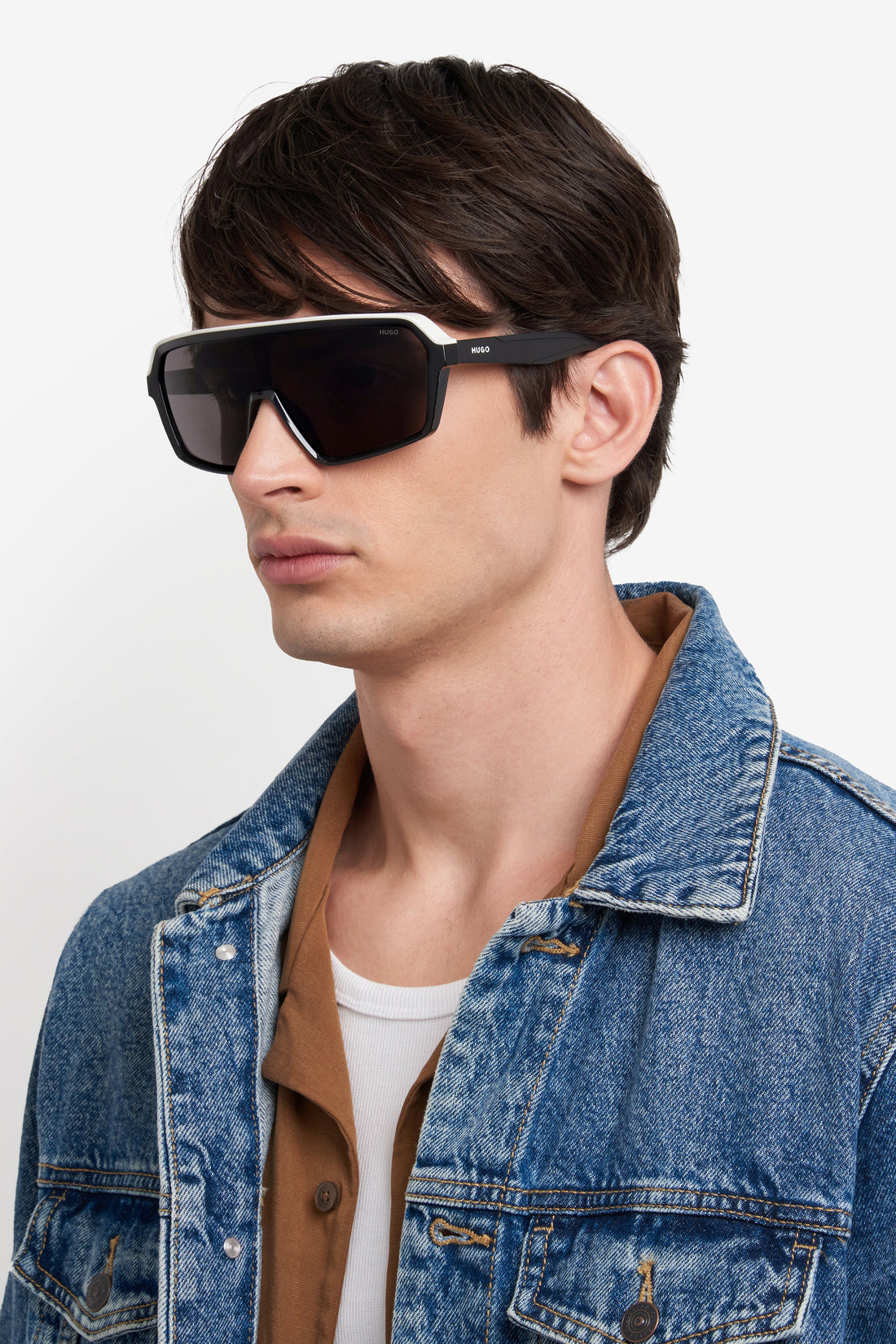 Translation missing: es.seo.product.type.gafas-de-sol hugo hg 1334/g/s 80s ir negro mask masculino talla 99mm - Translation missing: es.seo.product.alt.imagen-secundaria