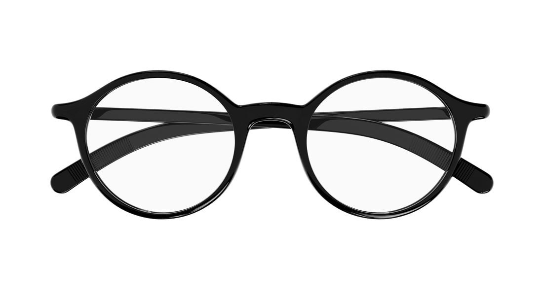 Translation missing: es.seo.product.type.gafas-graduadas montblanc mb0350o 001 negro round/oval/panthos masculino talla 49mm - Translation missing: es.seo.product.alt.imagen-secundaria