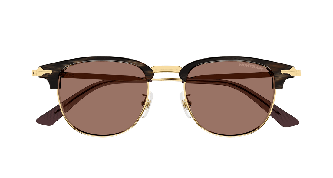 Translation missing: es.seo.product.type.gafas-de-sol montblanc mb0364s 004 marron rectangular / squared masculino talla 49mm - Translation missing: es.seo.product.alt.imagen-secundaria