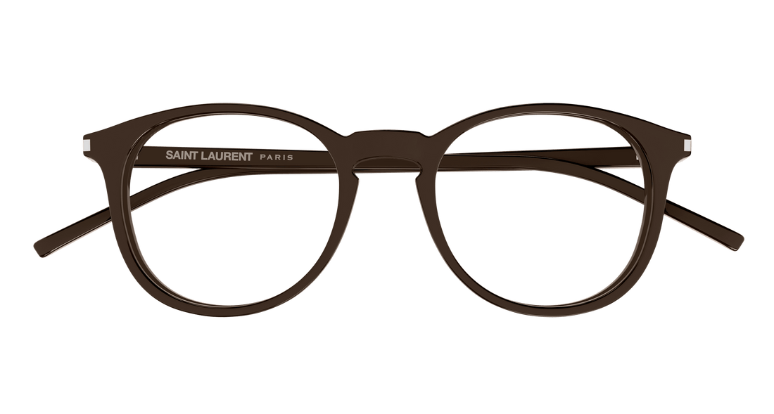 Translation missing: es.seo.product.type.gafas-graduadas saint laurent sl 106 021 marron round/oval/panthos unisex talla 50mm - Translation missing: es.seo.product.alt.imagen-secundaria