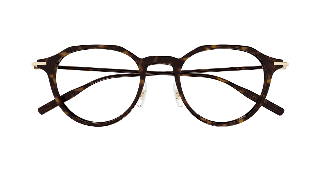 Translation missing: es.seo.product.type.gafas-graduadas montblanc mb0355o 002 havana round/oval/panthos masculino talla 49mm - Translation missing: es.seo.product.alt.imagen-secundaria