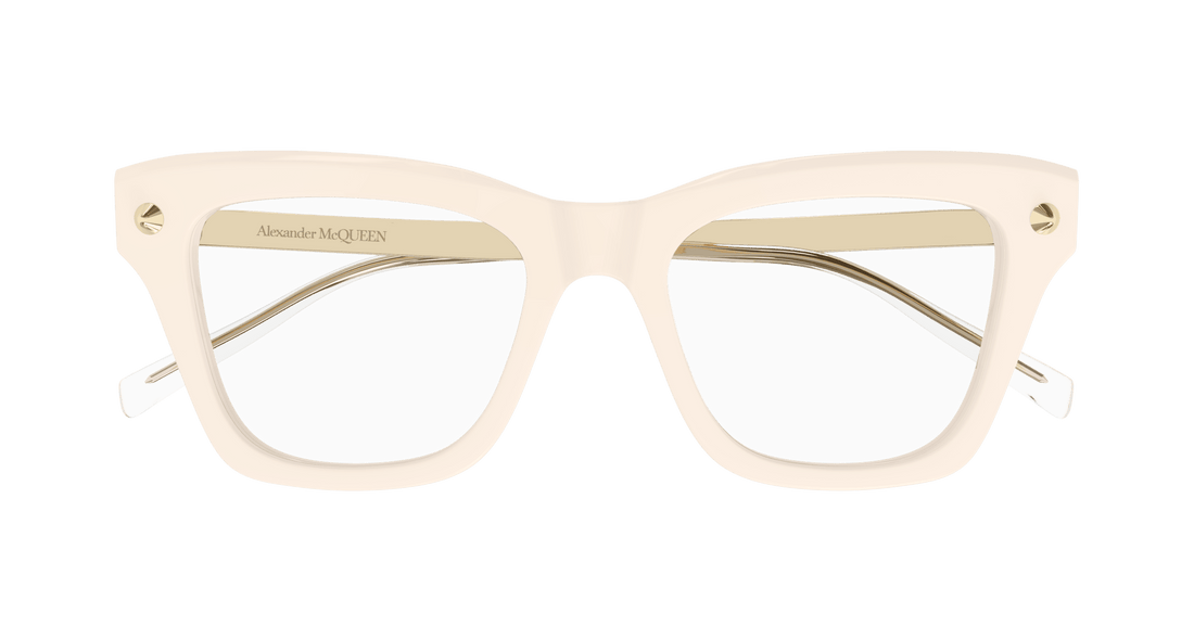 Translation missing: es.seo.product.type.gafas-graduadas alexander mcqueen am0484o 004 marfil rectangular / squared femenino talla 50mm - Translation missing: es.seo.product.alt.imagen-secundaria
