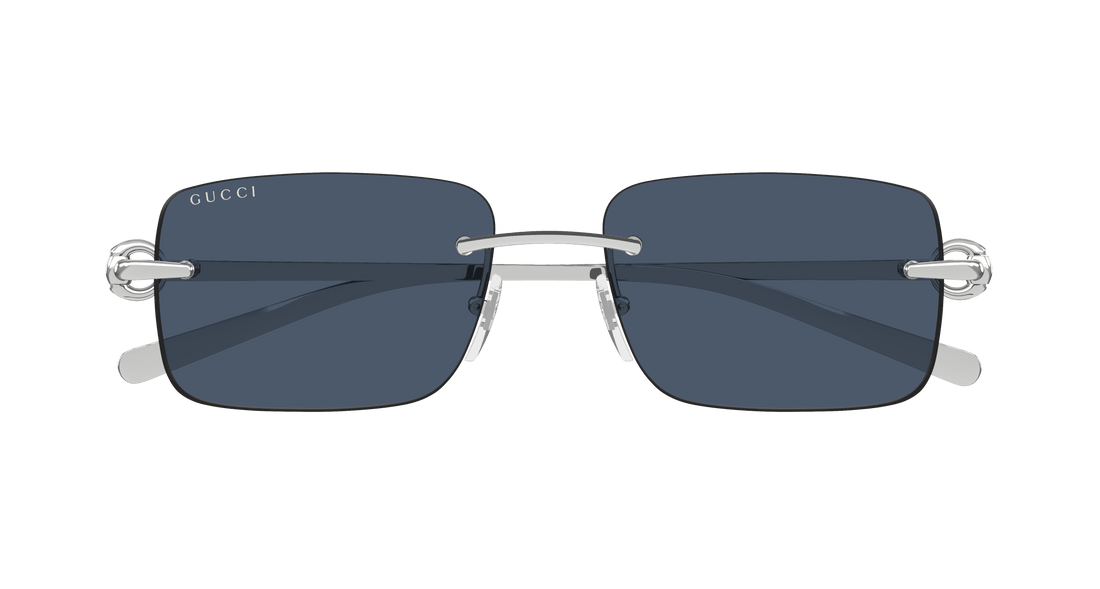 Translation missing: es.seo.product.type.gafas-de-sol gucci gg1703s 003 plateado rectangular / squared masculino talla 55mm - Translation missing: es.seo.product.alt.imagen-secundaria