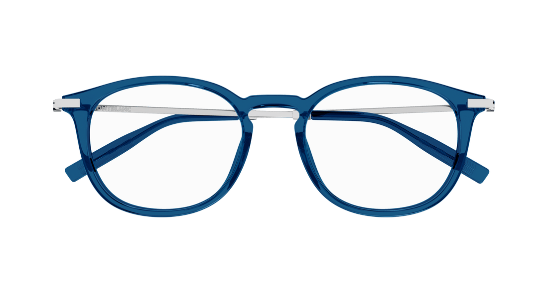 Translation missing: es.seo.product.type.gafas-graduadas montblanc mb0375oa 004 azul round/oval/panthos masculino talla 53mm - Translation missing: es.seo.product.alt.imagen-secundaria