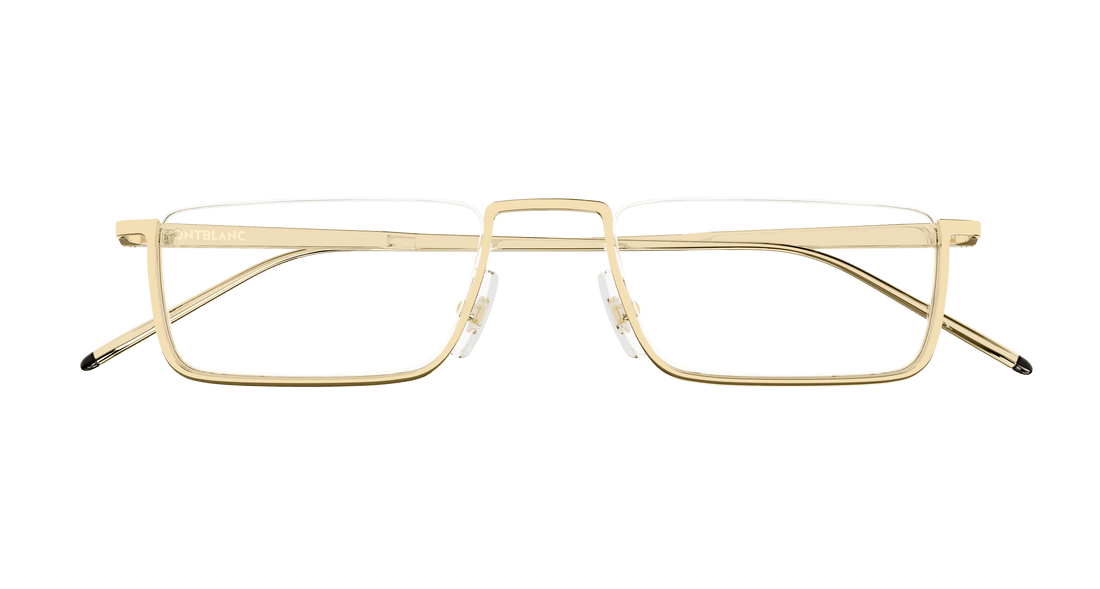 Translation missing: es.seo.product.type.gafas-graduadas montblanc mb0370o 001 dorado rectangular / squared masculino talla 52mm - Translation missing: es.seo.product.alt.imagen-secundaria