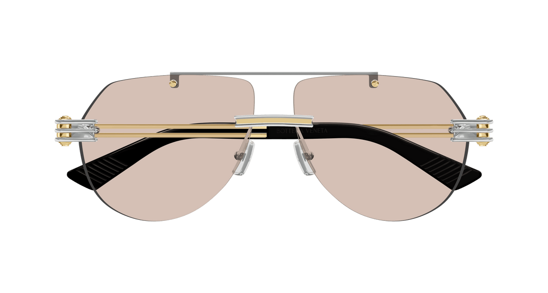 Translation missing: es.seo.product.type.gafas-de-sol bottega veneta bv1342s 002 plateado pilot/navigator unisex talla 59mm - Translation missing: es.seo.product.alt.imagen-secundaria