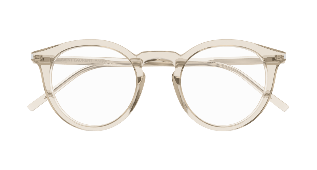 Translation missing: es.seo.product.type.gafas-graduadas saint laurent sl 347/f 004 beige round unisex talla 48mm - Translation missing: es.seo.product.alt.imagen-secundaria