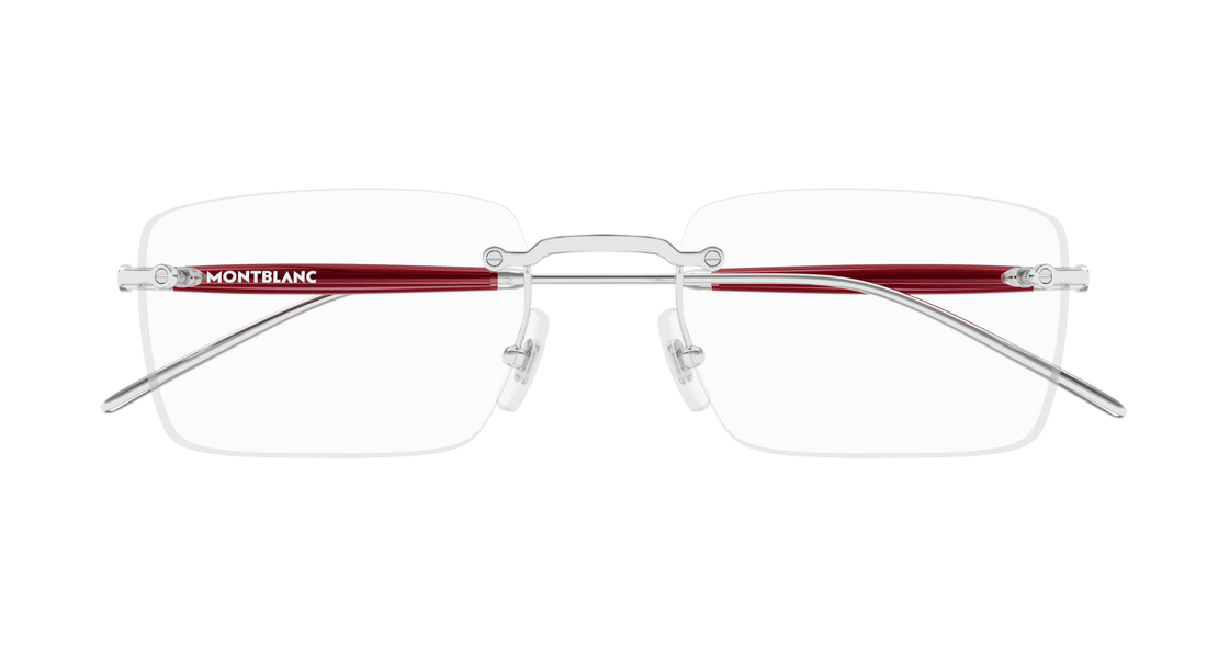 Translation missing: es.seo.product.type.gafas-graduadas montblanc mb0411o 003 plateado square masculino talla 55mm - Translation missing: es.seo.product.alt.imagen-secundaria