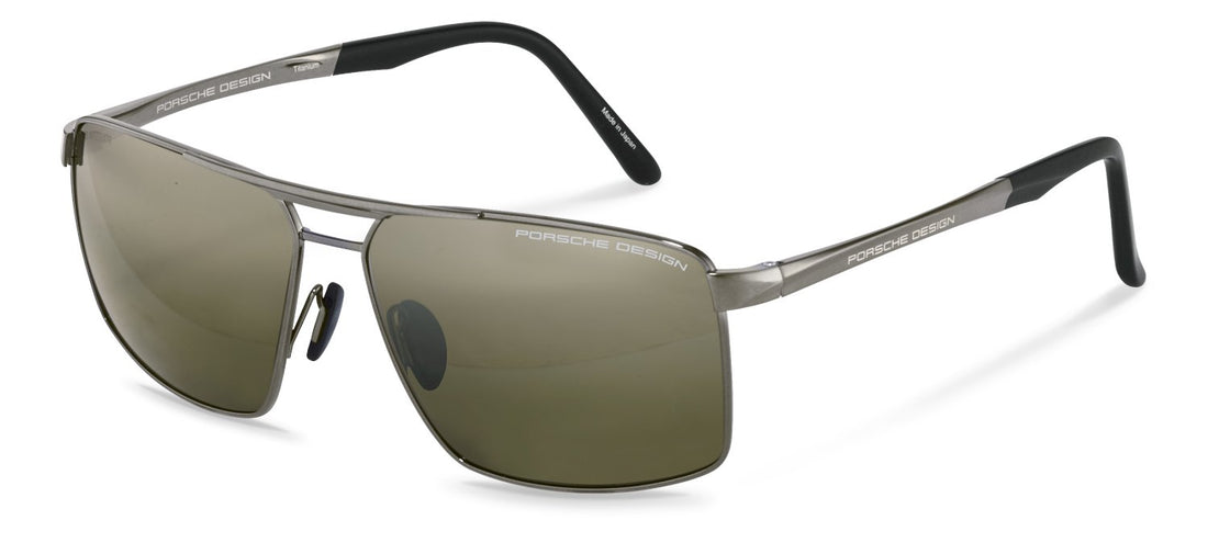 Translation missing: es.seo.product.type.gafas-de-sol porsche design porsche p8918 b plateado rectangular masculino talla 65mm - Translation missing: es.seo.product.alt.imagen-principal