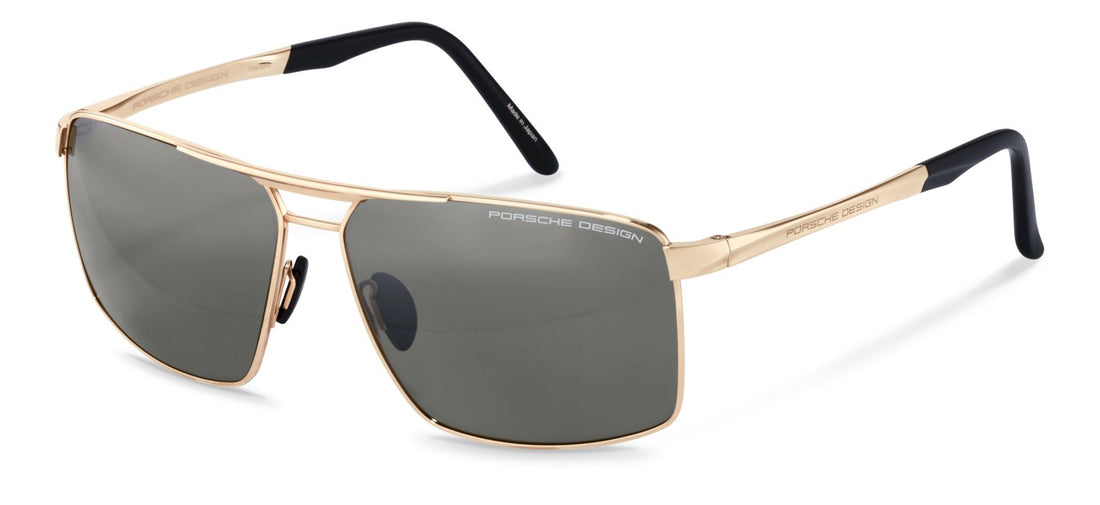 Translation missing: es.seo.product.type.gafas-de-sol porsche design porsche p8918 c dorado rectangular masculino talla 63mm - Translation missing: es.seo.product.alt.imagen-principal