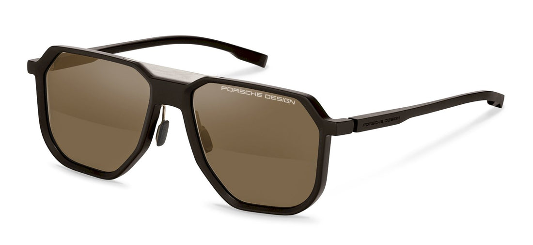 Translation missing: es.seo.product.type.gafas-de-sol porsche design porsche p8980 c171 marron square masculino talla 58mm - Translation missing: es.seo.product.alt.imagen-principal