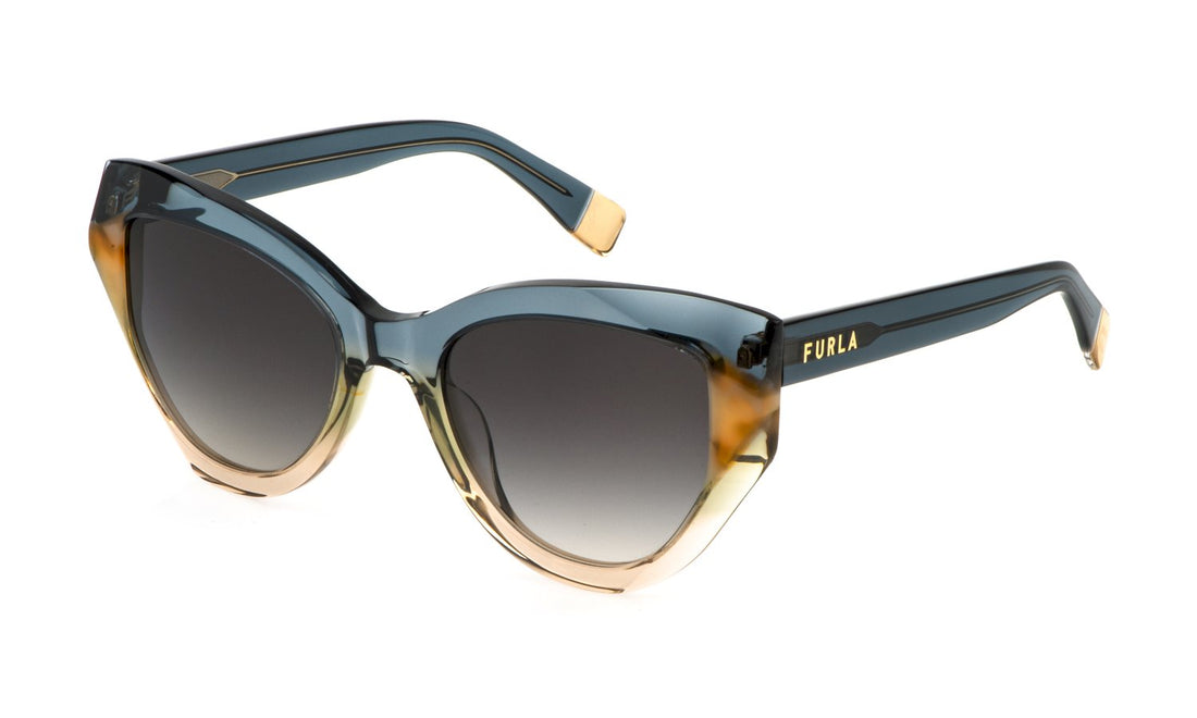 Translation missing: es.seo.product.type.gafas-de-sol furla sfu886v 07ng verde geometric femenino talla 54mm - Translation missing: es.seo.product.alt.imagen-principal