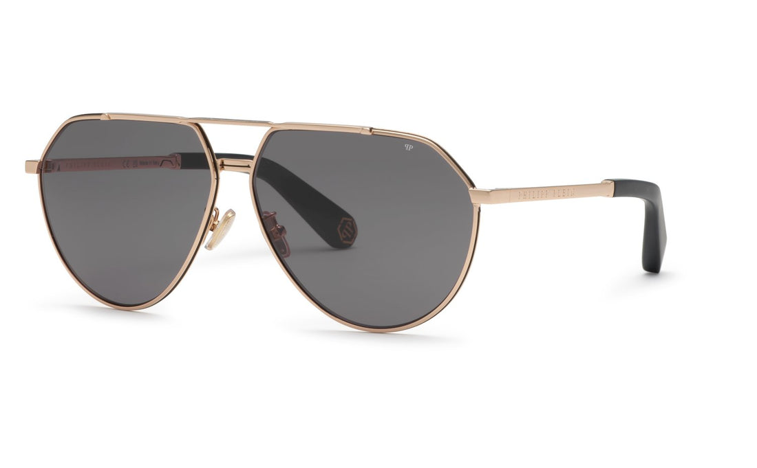 Translation missing: es.seo.product.type.gafas-de-sol philipp plein spp007v 302f dorado geometric masculino talla 64mm - Translation missing: es.seo.product.alt.imagen-principal