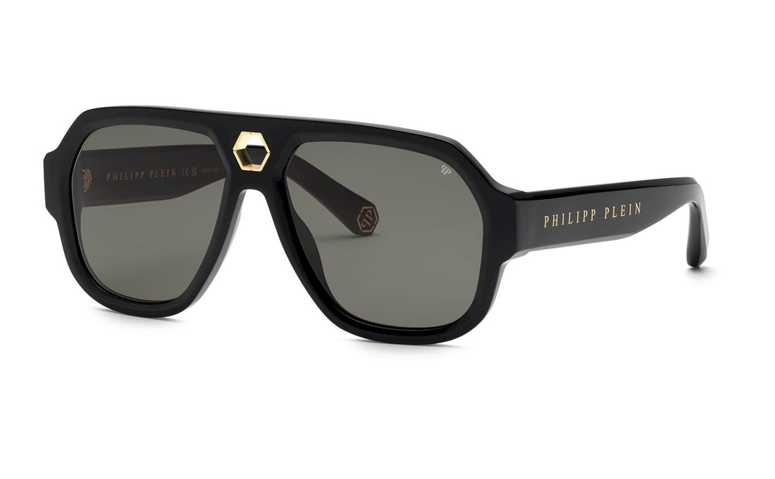 Translation missing: es.seo.product.type.gafas-de-sol philipp plein spp143 0700 negro pilot masculino talla 58mm - Translation missing: es.seo.product.alt.imagen-principal